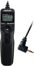 PHOLSY C6 Timer Remote Control with Intervalometer Compatible with Canon R10 R6 R8 90D 250D 200D 850D SX50HS; for Olympus E-M1X E-M1-II E-M1-III E-M5-III; for Fuji GFX100 GFX50R XT3 XT4 XT5 XT30