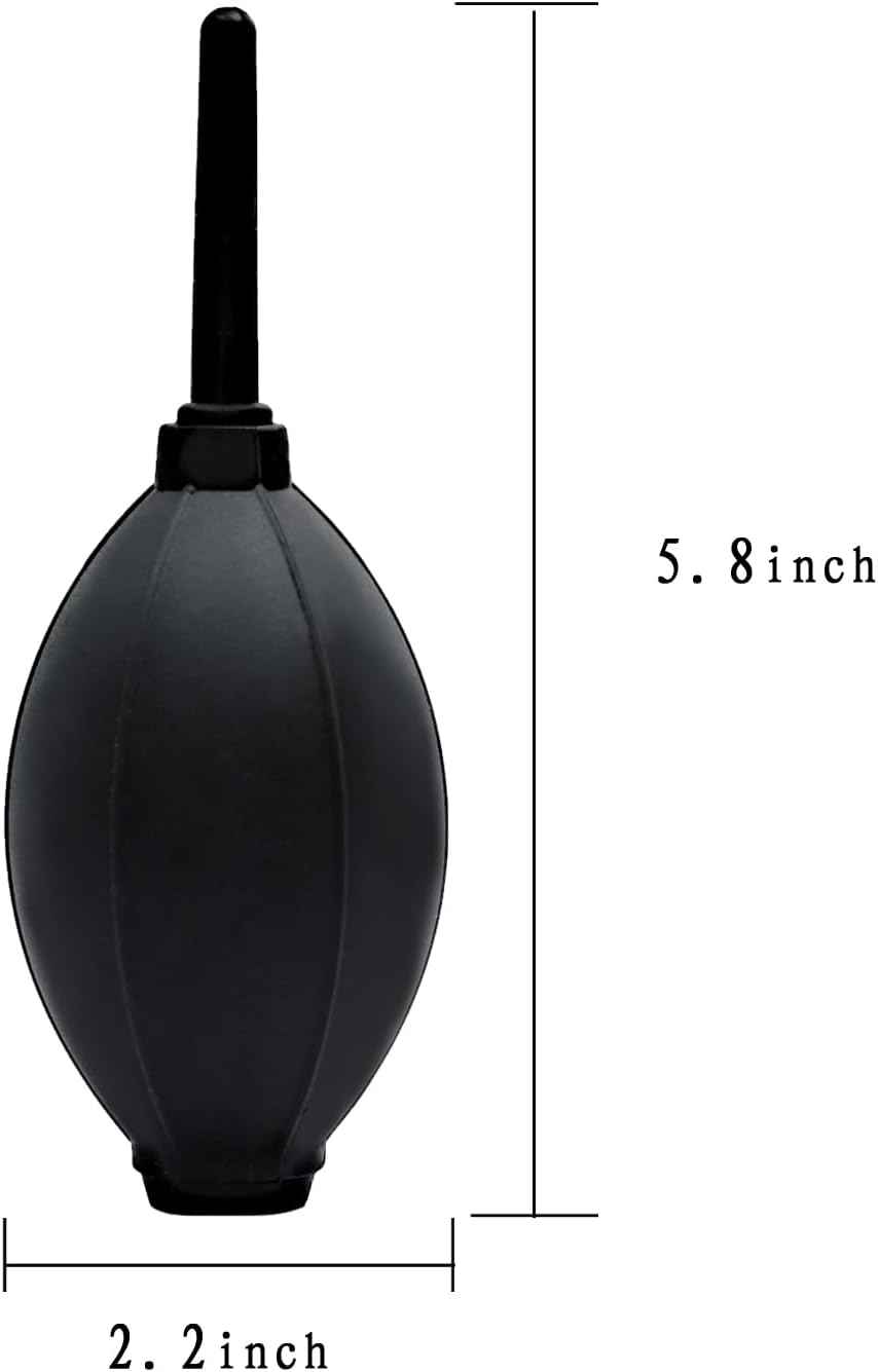 Silicone Soft Tip Manual Air Blower,Dust Cleaner for DSLR,Camera Lens,Camera Sensor,LCD,Keyboard,Watch,Coffee Machine,Cleaning Air Blower (Long Nozzle)