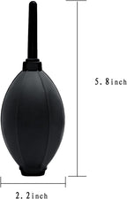 Silicone Soft Tip Manual Air Blower,Dust Cleaner for DSLR,Camera Lens,Camera Sensor,LCD,Keyboard,Watch,Coffee Machine,Cleaning Air Blower (Long Nozzle)