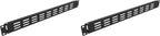 1U Hinged Vented Rack Mount Blank Panel Spacer for 19in Server Rack or Network Cabinet (1U Vented Blank Panel) (Pack of 2)