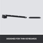 Logitech MX Master 3S Keys S Combo - Performance Wireless Keyboard and Mouse with Palm Rest, Customizable Illumination, Fast Scrolling, Bluetooth, USB C, for Windows, Linux, Chrome, Mac - Pale Grey