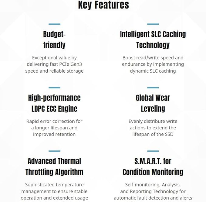 KLEVV CRAS C715 1TB M.2 2280 NVMe PCIe Gen3x4 Laptop & Desktop, up to 3200MB/s (K01TBM2SP0-C7T)