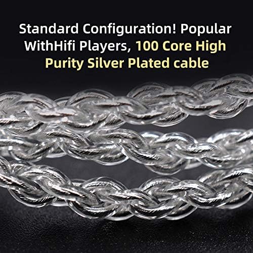 KZ ZSN Pro X IEM Earphone in Ear Monitors, 1BA+1DD Dual Driver Noise Cancelling Wired Gaming Earbuds, Deep Bass Stereo Sound Headphones with 3.5 Plug 2PIN Detachable Tangle-Free Cable (Gold, with Mic)