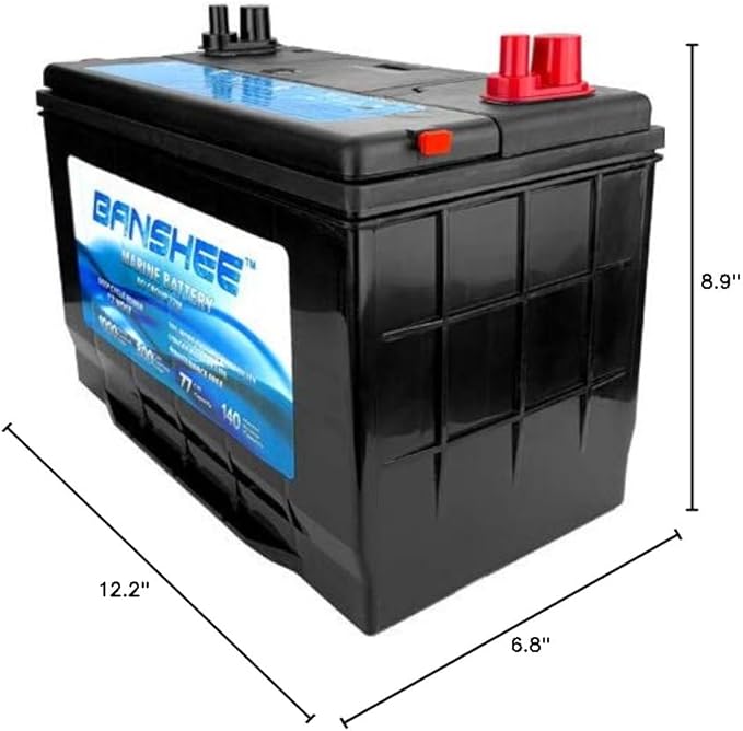 Marine Battery Replaces D27M 8027-127 Group 27