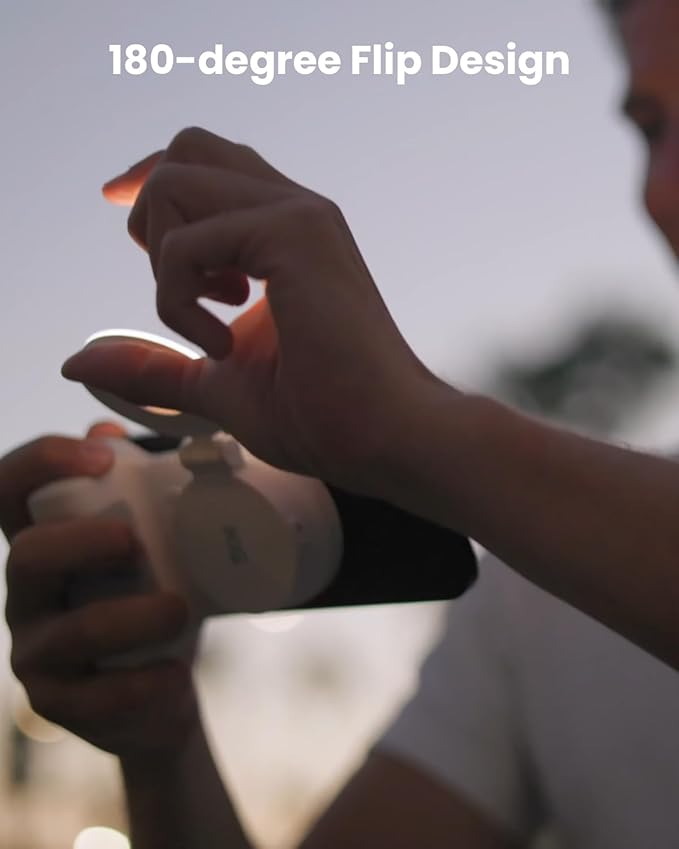 KraftGeek Magnetic Selfie Light for iPhone Magsafe, Portable Phone Ring Light for Video Recording, Rechargeable Lightweight Travel LED Cell Phone Light, White