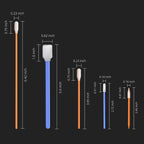 Wellgler's Cleaning Swab Kit,Multi-Purpose Foam Cleaning Swabs,for Printers, Inkjets, Cameras, Automotive, Optics, Sensors, Guns,Arts and Crafts, Automotive Detailing(orange100pcs)