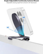 Stouchi Continuity Camera Mount for Desktop Monitor, iMac Compatible iPhone Webcam Mount with Mag-Safe for Mac Desktops and Displays, Apple TV 4K