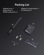 TELESIN Street Grip Kit For Hero 9-13 | Without Metal Rabbit Cage | Camera Grip Holder with Seesaw Design | Ergonomic Handle Grip Design | Backup TF Card Slot | Quick Battery Access | Vlog Grip Holder