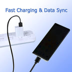 3ft USB-C Cable for iPad Pro 12.9/11 2018 Galaxy Ultra S20+S10 S9 Note 10 Tab S4 Cord,MacBook Air Type C Cable For Google Pixel 3a 2 XL,LG,Sony Xperia XZ,OnePlus 5 USB Type C to A Charging Cord