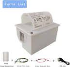 PRIMUZ Micro Thermal Printer Ticket Serial Port Printer Module Can Be Docked with Arduino/ESP32, Supporting Secondary Development TTL/RS232 White