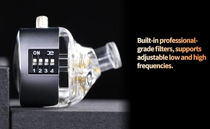 KZ Castor in Ear Monitor Headphones, Dual-Dynamic Driver Wired Gaming Earphones, HiFi IEM Wired Earbuds Noise Cancelling, 2Pin-C Detechable Cable Earbuds with Mic