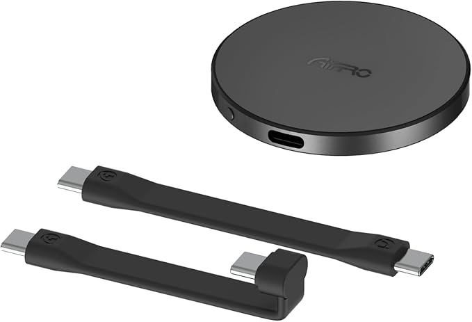 P10 Magnetic PSSD ，For iphone MagSafe Portable SSD, Upto 2000MB/s-Type-C, SM2320，USB 3.2 Gen 2x2 20Gbps, Connectivity, Updated Firmware - Portable Magnetic External Solid State Solution (Black-1T)