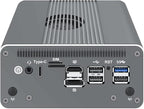 CWWK Intel Alder Lake N100(4C/4T Up to 3.4GHz)/N305(8C/8T Up to 3.8GHz) Dual SFP+10GbE Mini PC|4xIntel I226-V 2.5GbE |DDR5 Memory|PCI-E x4|HDMI+DP+Type-C (10 Gigabit N305, 8G RAM 128G SSD)
