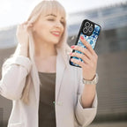 AIGOMARA Magnetic Case for iPhone 15 Pro [Compatible with MagSafe] Blue Shell Starfish Ocean Holiday Collage for Women Girls Men Soft TPU Bumper Hack PC Back Heavy Duty Protective Slim Cover