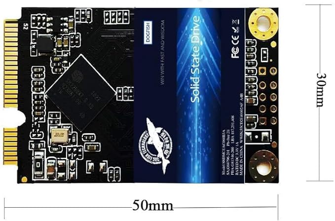 SSD MSATA 256GB Dogfish High Performance Internal Solid State Drive for Desktop Laptop 3 Unit Package Pack [256GB(3 Packs),MSATA]