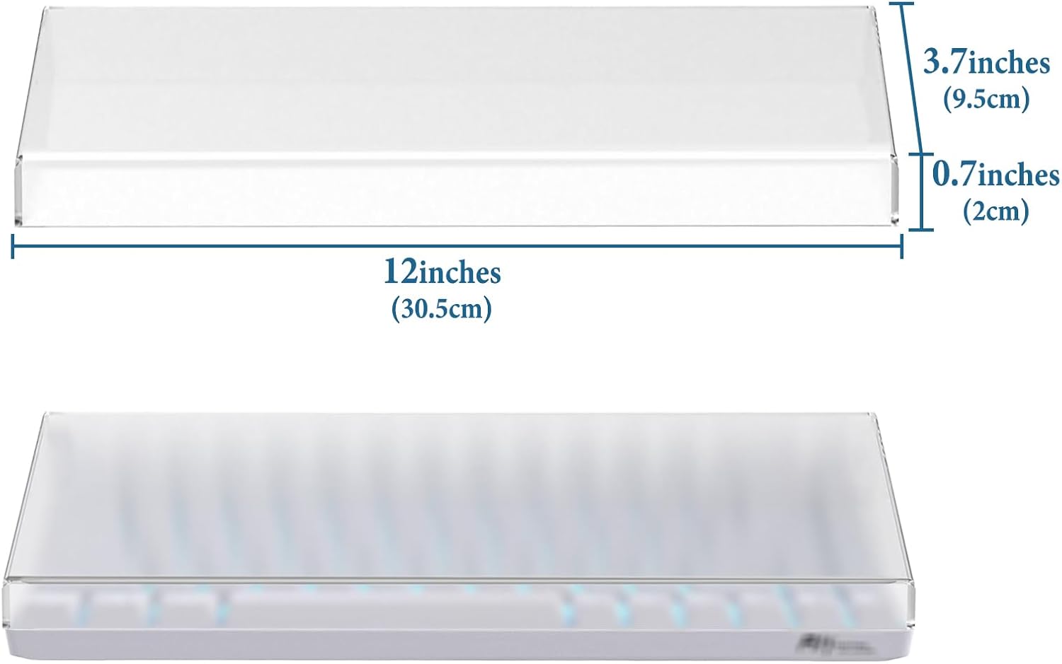 GEEKRIA 65% Keyboard Dust Cover, Acrylic Dust Cover for 68 Key Computer Mechanical Keyboard, Compatible with RK Royal KLUDGE RK68, Keychron K6, K6 Pro, Corsair K65 PRO Mini (Frosted)