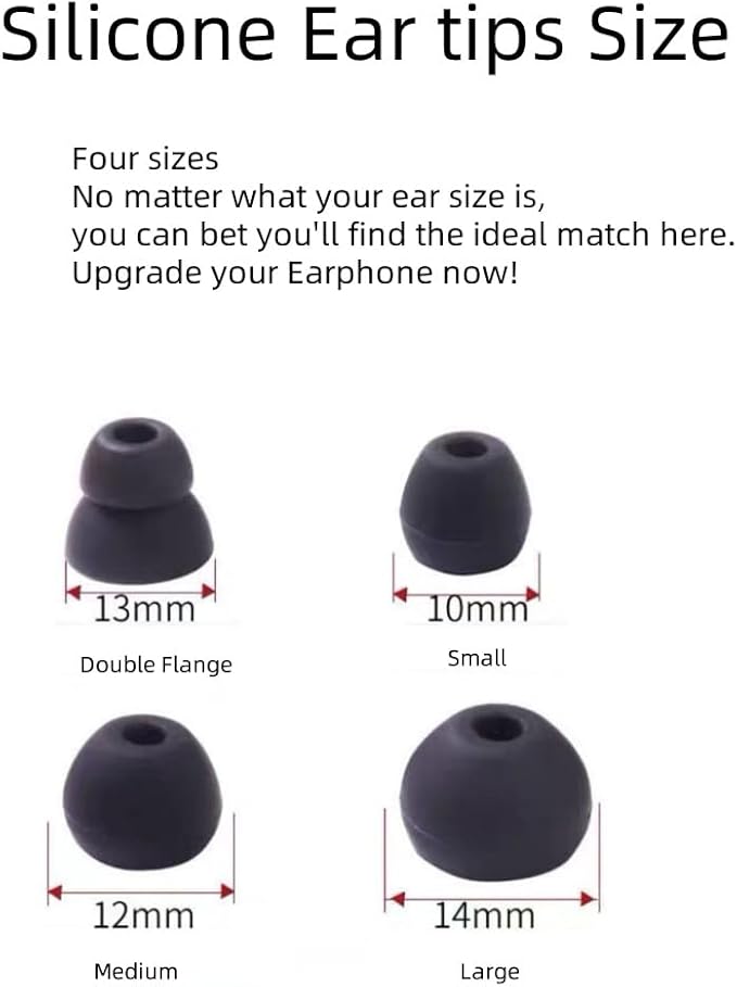 Replacement Ear Tips for Beats Urbeats2.0 Tour2.0 ibeats Beats x, Beats Flex Secure Fit for Powerbeats Pro Silicone Earbuds Washable Sweat-Resistant Noise Isolation 8 Pairs (White)