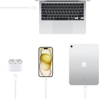 6FT iPhone 17/16/15 USB C to USB C Cable for iPhone 16E,17Air, 17 16 15 Pro Max, 15/16 Plus Woven Cable, AirPods 4/ AirPods Pro (2nd/3rd Gen), iPad 10th Gen iPad Pro iPad Air 5th 4th Charger Cable