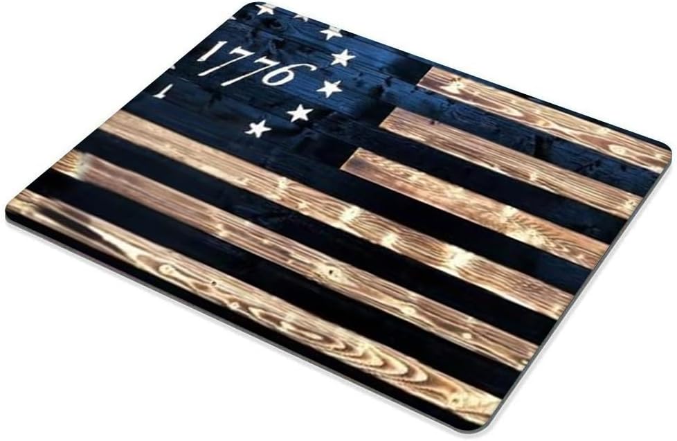 1776 Vintage American Flag Mouse pad Customized Mousepad Non-Slip Rubber Base Mouse Pads for Computers Laptop Office Desk Accessories Mouse pad