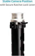 PROAIM Telescopic 27"- 42" Bazooka with Euro/Elemac Mount & Quick Lock Lever. for Camera Dolly/Slider/Jib/Crane Setup. Payload up to 200kg / 441lb. (BZ-286-00)