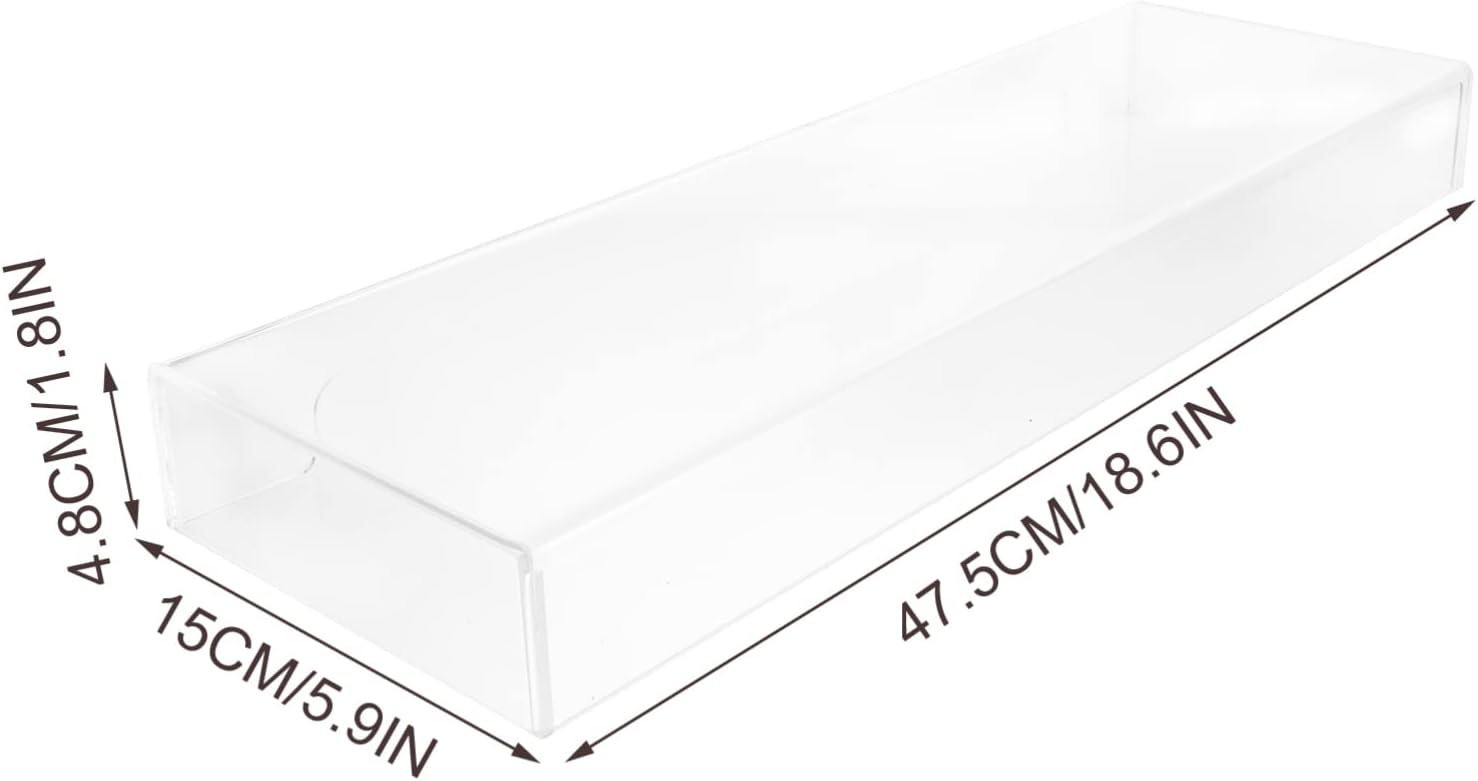 DOITOOL Clear Acrylic Keyboard Cover Protector -Cat, Desktop Keyboard Protector Mechanical Keyboard Cover Computer Keyboard Accessories (18.6 x 5.9X 1.8inch)