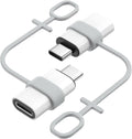 MoKo Lightning to USB C Adapter 2Pack, NOT for Earbuds/Headphones/OTG, USB-C to Lightning Adapter for iPhone 15/16 Pro/16 Pro Max/Plus,Galaxy S24,iPad, ONLY for Charging/Data Sync, White