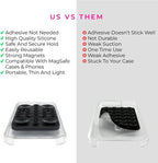 The Clingy Thingy Magnetic Sticky Phone Grip - Removable iPhone Suction Grip for Hands-Free FaceTime - Workouts, Influencers & Content Creator Essentials, Compatible with iPhone 12-16 (Black)