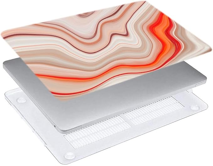 LanBaiLan Compatible for MacBook Pro 13 inch with Touch Bar 2022 2020 2019 2018 2017 2016, M1 M2 A2338 A2289 A2251 A2159 A1989 A1706 A1708 Laptop Protective Case & Keyboard Cover, Multicolor Marble