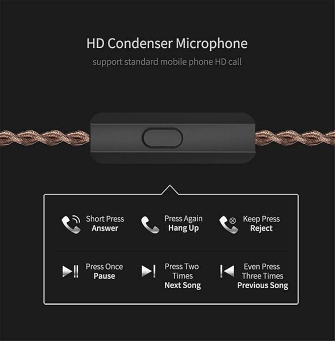 KZ ZSX in Ear Headphone Monitor,Hybrid HiFi Earphone with 5BA 1DD 6 Drivers,KZ Earbuds with Detachable 2 Pin Cable for Church Band Musician Singer(with Mic,Purple)