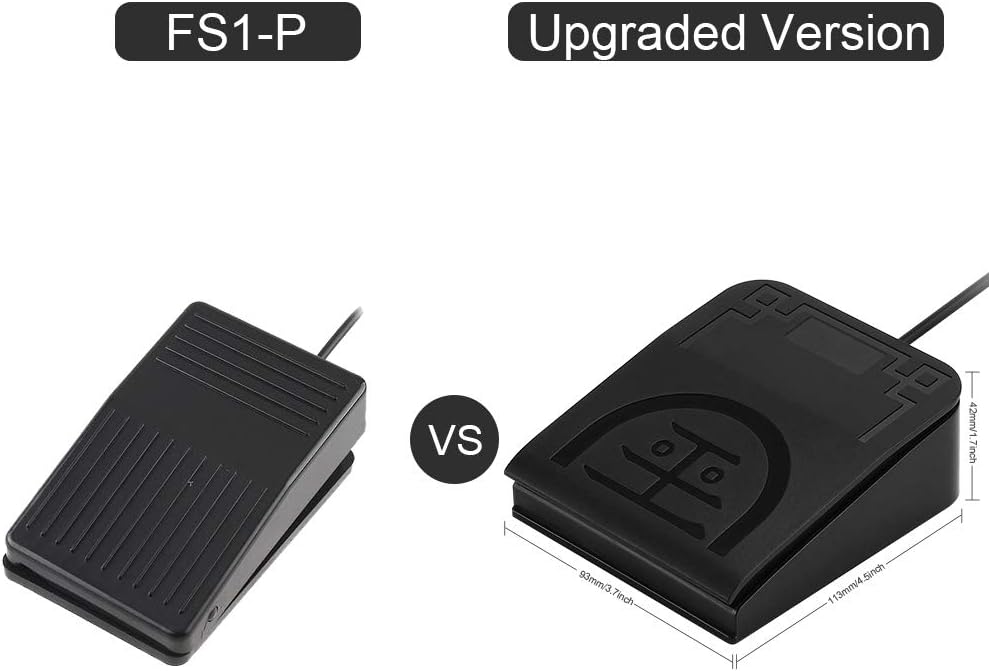 iKKEGOL Upgraded USB Single Foot Pedal Optical Switch Control One Key Program Computer Keyboard Mouse Game Action HID