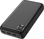 Portable Charger Power Bank 50000mAh Powerbank PD 30W and QC 4.0 Fast Charging External Battery Pack with USB-C LED 4 Outputs & 2 Inputs Portable Charging for iPhone 15 14 13 pro, Samsung