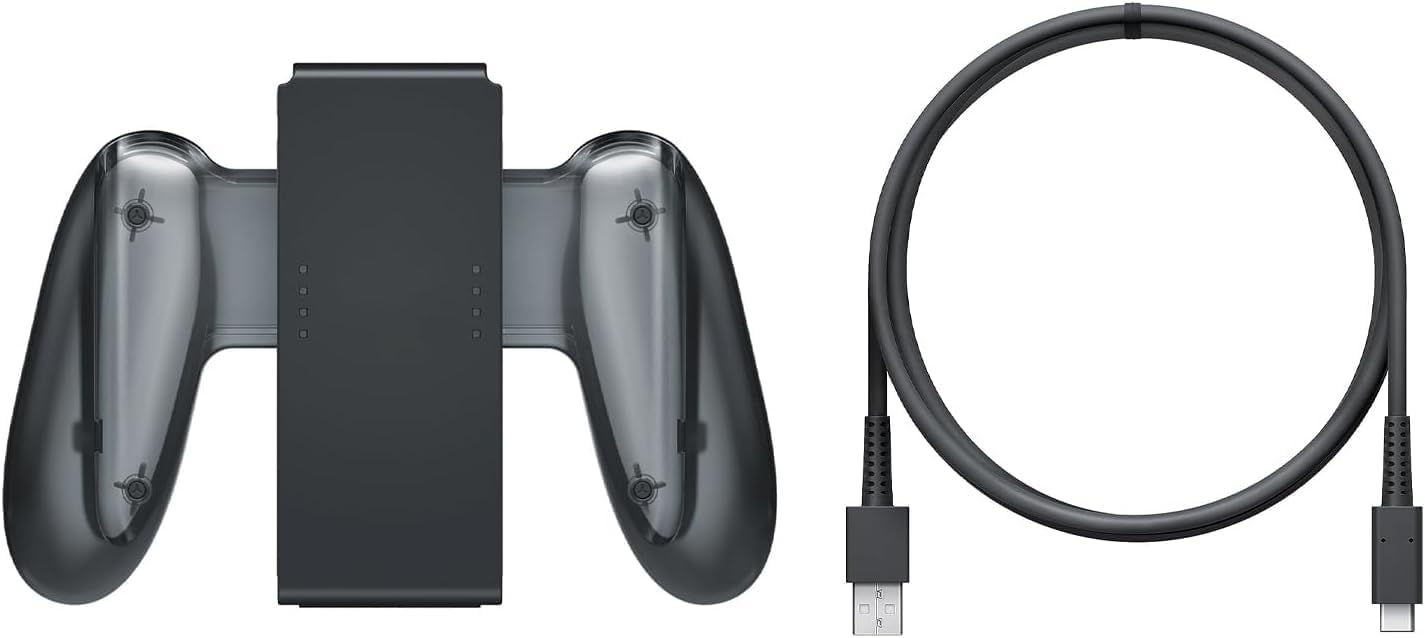 OEM Style Switch Joycon Grip Controller Charger Accessories with Charging Cable - Not for Joy Con 2 Controller