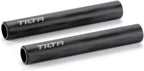 Tilta 2X Carbon Fiber Rods 15mm for Rail Support System | Increased Strength | Limited Reflection | Lightweight | DSLR Shoulder Rig, Camera Stabilizer Cage, Matte Box (10cm)