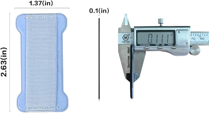 Phone Grip Holder for Hand, Universal Finger Strap Phone Holder, Finger Selfie Grip Compatible with Most Smartphones (Light Blue) - 2Pack