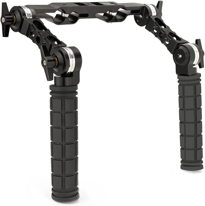 Hunt Universal 19mm/15mm Rosette Handle Set for DSLR & Video Camera Shoulder Mount Rigs. (CH-1915-RH)