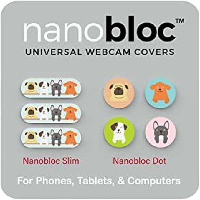 Laptop Camera Cover - 7 Pieces, Dog - Camera Privacy Cover & Webcam Block for Laptop & Tablet - Dog Webcam Blocker - Computer Accessories