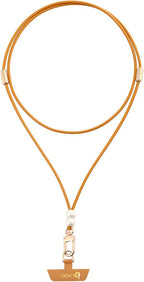 Cell Phone Lanyard Detachable Phone Chain Strap Leather 2-in-1 anti theft phone strap Multifuctional Compatible with Most Smartphones