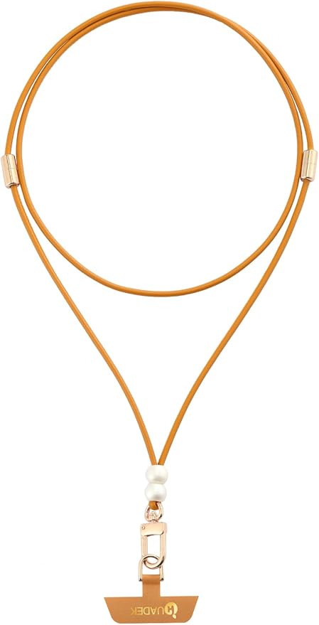 Cell Phone Lanyard Detachable Phone Chain Strap Leather 2-in-1 anti theft phone strap Multifuctional Compatible with Most Smartphones