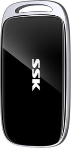 SSK 2TB SSD External Hard Drive, Portable SSD Drive up to 2000 MB/s, USB 3.2 Gen2X2 External Solid State Drives for iPhone 15/16 PRO、Mac、Phone OTG、Laptops with LED Indicator