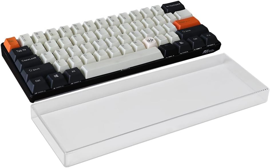 Acrylic Keyboard Dust Cover,68 Keys Transparent Mechanical Keyboard Protective Cover,Compatible with Computer Gaming Keyboards (12.28''x4.02''x0.87'')