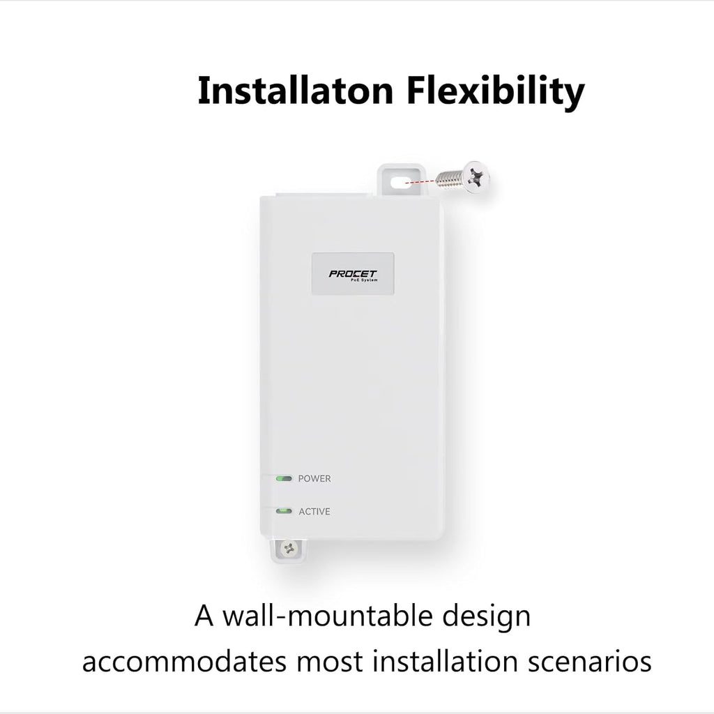 Gigabit PoE++ Injector 60W IEEE802.3bt/at/af Compliant, Supplies 15.4W or 30W or 60W Power Over Ethernet Distances Up to 328ft, PoE Injector Adapter for Camera/Access Point, EN60GB