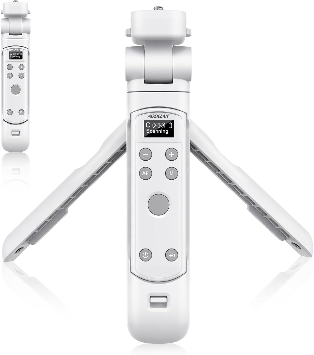 AODELAN for Canon Camera Tripod with Rechargeable Wireless Shutter Release,Shooting Grip Remote Control Handle for R10/ M50/EOS M6 Mark II/R/RP /90D /6D Mark II /R5/850D /Rebel SL2 /T7i /G5 X Mark II