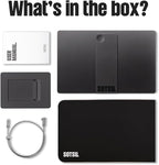 SOTSU FlipAction Elite 16" Portable Monitor | 4K |Super Compact | Pivot Rotate | 3840x2400 DCI P3 | 60Hz | 450 Nits | Full Metal CNC | Perfect Match for Mac and Windows (Space Black)