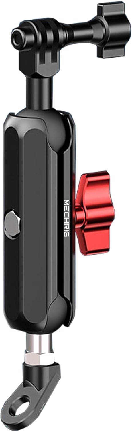 Clamp Mount for Action Camera, Super Camera Clamp Mount with Double Ball Head Magic Arm Fit for DJl,Go pr0, lnsta36o X5 X4 X3，Motorcycle Rearview Mirror Mounts & Aluminum Alloy - 360°Rotating, 78004