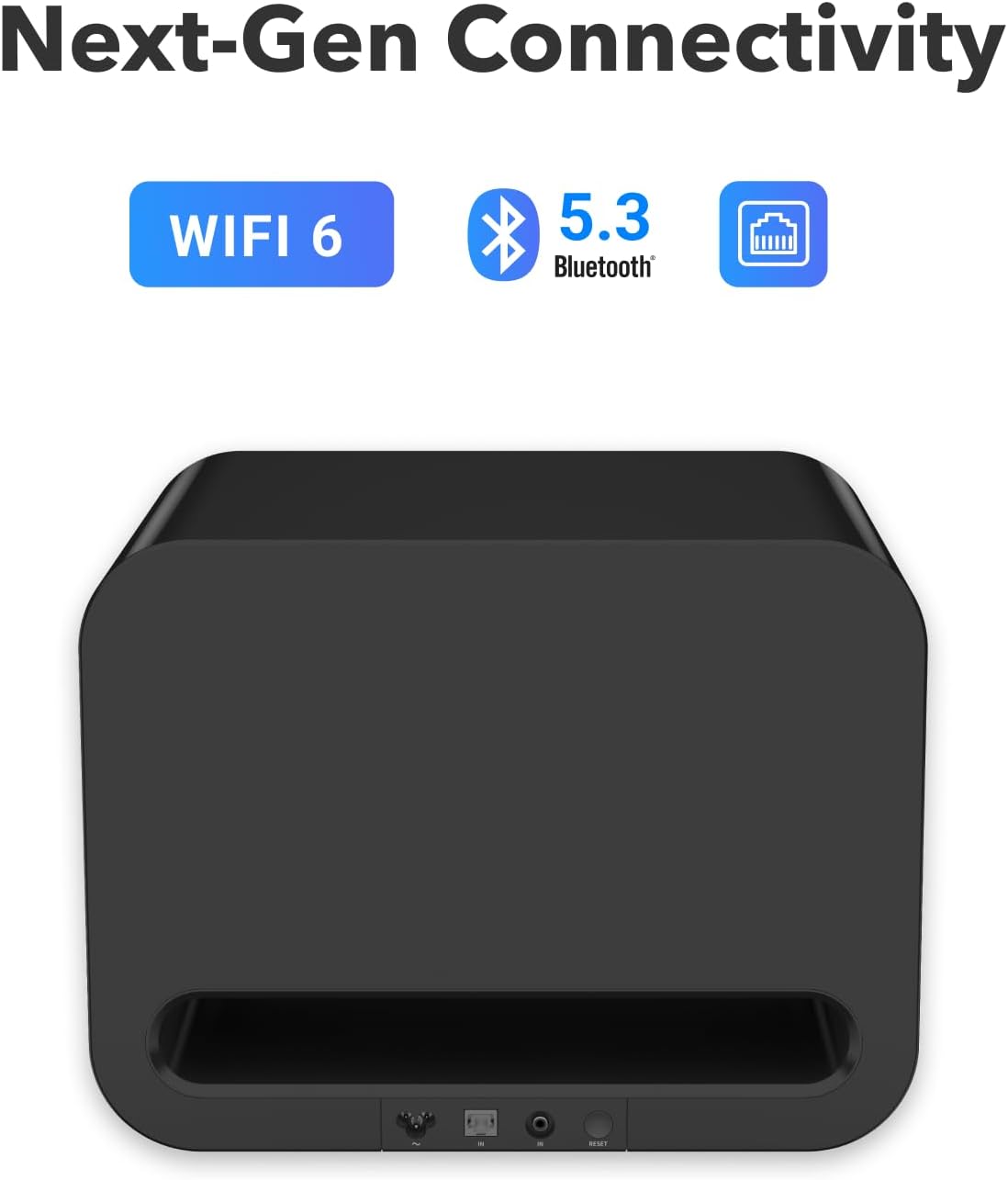 WiiM Sub Pro – 8" 250 W Wireless Smart Subwoofer | AI RoomFit™ Calibration | Wi-Fi 6 & Bluetooth 5.3 | 25 Hz Deep Bass | Works with WiiM Streamers, Amps & Any RCA Sub-Out System | Black