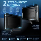 27 inch Computer Privacy Screen (16:10) - Black Security Shield - Desktop Monitor Protector - UV & Blue Light Filter by Akamai