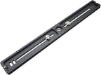 PU-350 350mm Universal Long Quick Release Plate Dual Dovetail Slide Rail with D-Ring Screw for Ball Head Tripod Mount DSLR Camera Arca Swiss Compatible