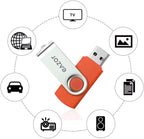 64 GB Flash Drive USB Flash Drive Thumb Drive 5 Pack 64GB USB Memory Stick USB Drives for Data Storage - (5 Mixed Colors)