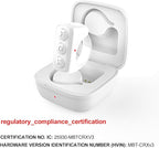 ADZERD Remote Control for TikTok, Page Turner for iPhone/iPad, Bluetooth Camera Video Recording Remote, Scrolling Ring for TIK Tok, Compatible with iOS/Android Phones & Tablets - White