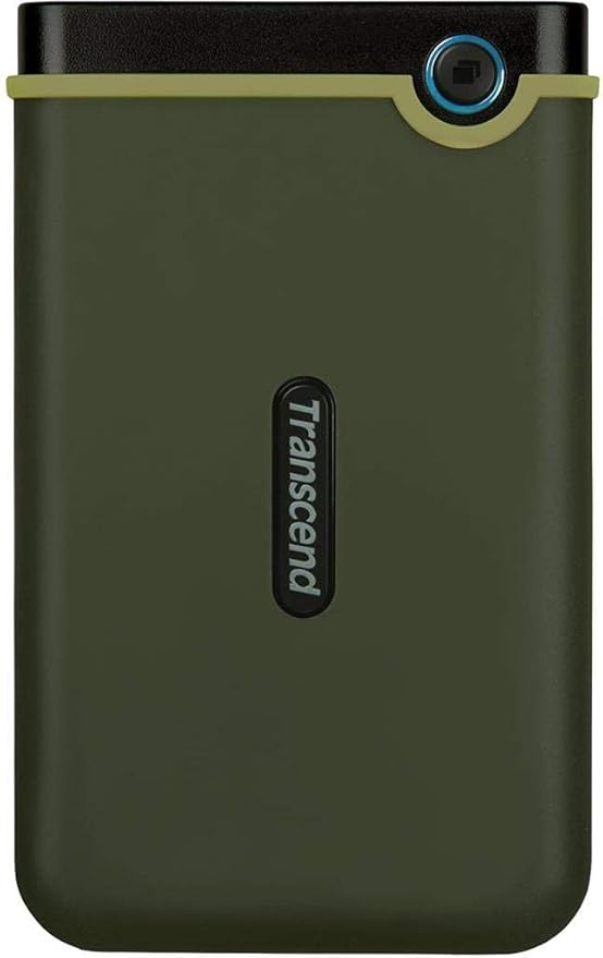 Transcend 2TB USB 3.1 Gen 1 StoreJet 25M3G SJ25M3G Rugged External Hard Drive TS2TSJ25M3G, Military Green
